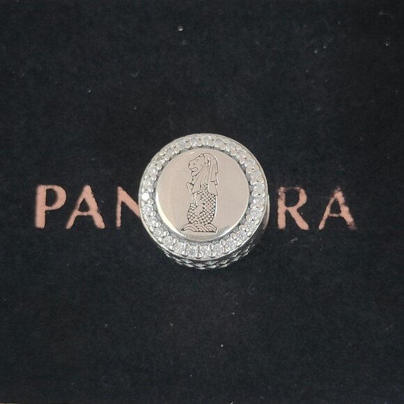 Pandora Singapore Merlion Bead Charm Travel Vacation S925 Silver with box - Picture 1 of 8